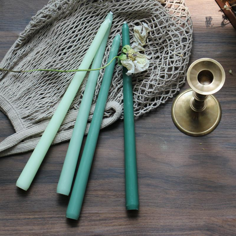 Set nến que sắc màu nến taper trang trí phong cách Hàn Quốc nhẹ nhàng pastel cao 30cm