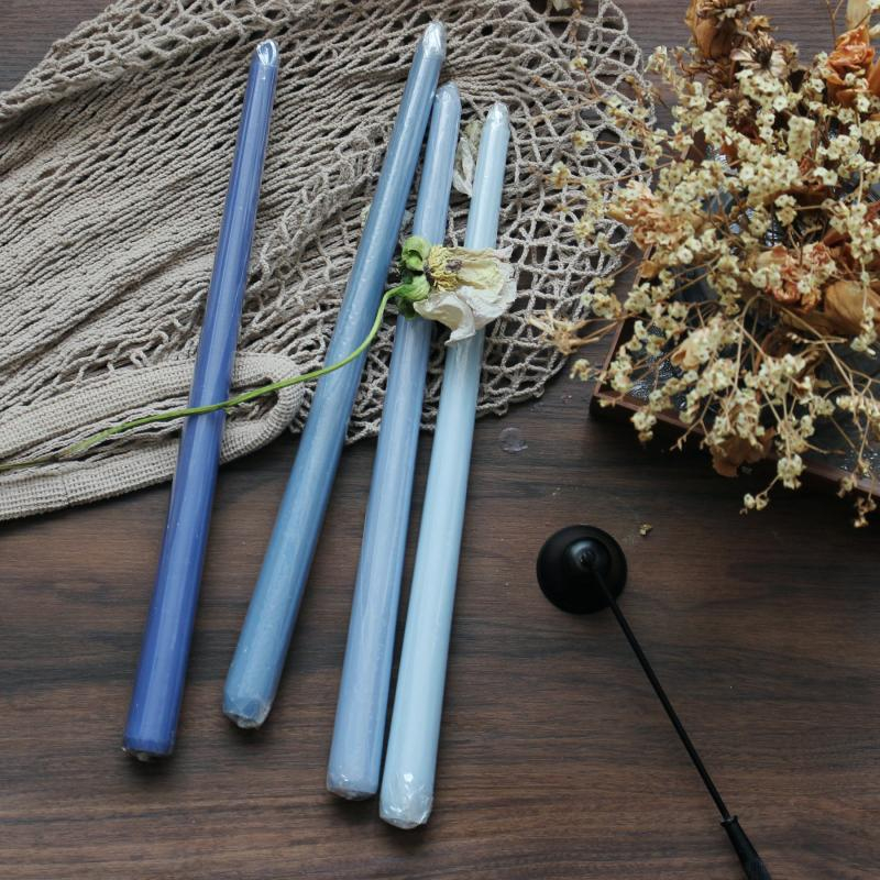 Set nến que sắc màu nến taper trang trí phong cách Hàn Quốc nhẹ nhàng pastel cao 30cm