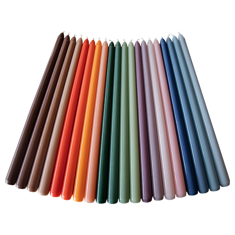 Set nến que sắc màu nến taper trang trí phong cách Hàn Quốc nhẹ nhàng pastel cao 30cm