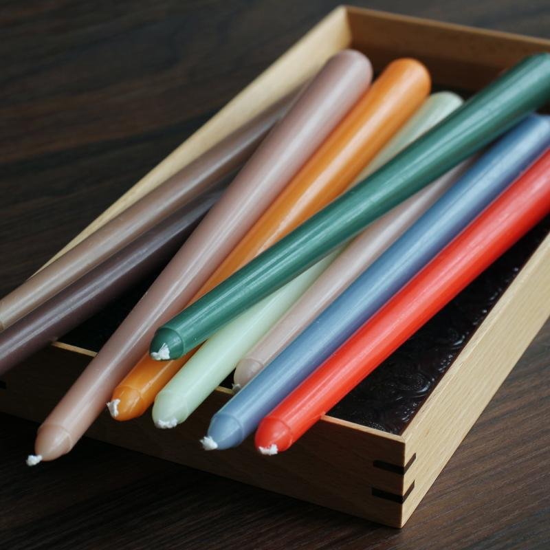Set nến que sắc màu nến taper trang trí phong cách Hàn Quốc nhẹ nhàng pastel cao 30cm