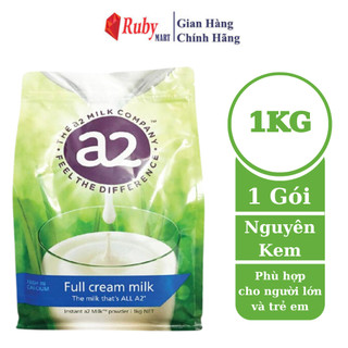[Date T2/25] Sữa Tươi Dạng Bột A2 Nguyên Kem Cho Người Lớn Và Trẻ Em Gói 1Kg Mẫu Mới Chính Hãng