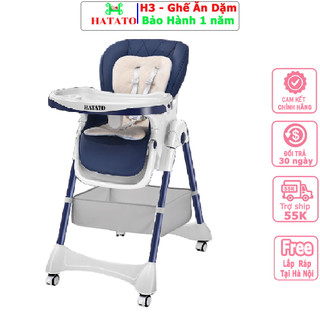 Ghế Ăn Dặm Cho Bé H3 Hatato cho trẻ tập ăn dặm từ 6 tháng ghế có thể ngả cho bé ngủ
