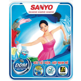 Tem dán máy giặt Sanyo- múa