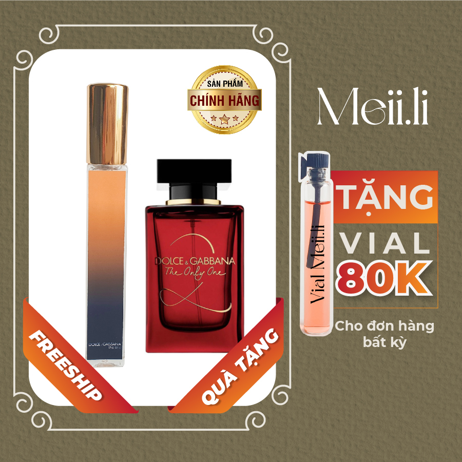 Nước hoa nữ Dolce & Gabbana The Only One EDP mẫu thử 10 ml, nước hoa chiết,sang trọng, quyến rũ
