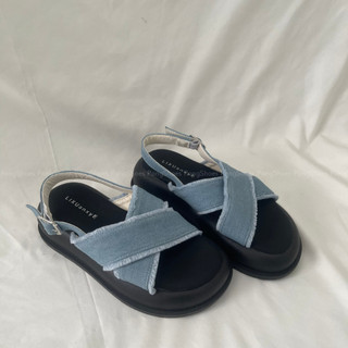 Sandal Pongshoes quai chéo tua rua đế cao FULL BOX- Mã 1606