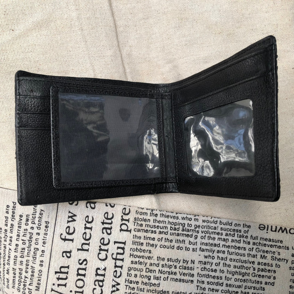 Ví Da Cá Sấu Thật Cao Cấp - Không Bán Hàng G iả Da - Bóp Ví Nam Tặng Kèm Móc Khóa Da Cá Sấu