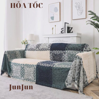 Thảm vintage, thảm thổ cẩm, khăn phủ sofa size to siêu mềm mịn