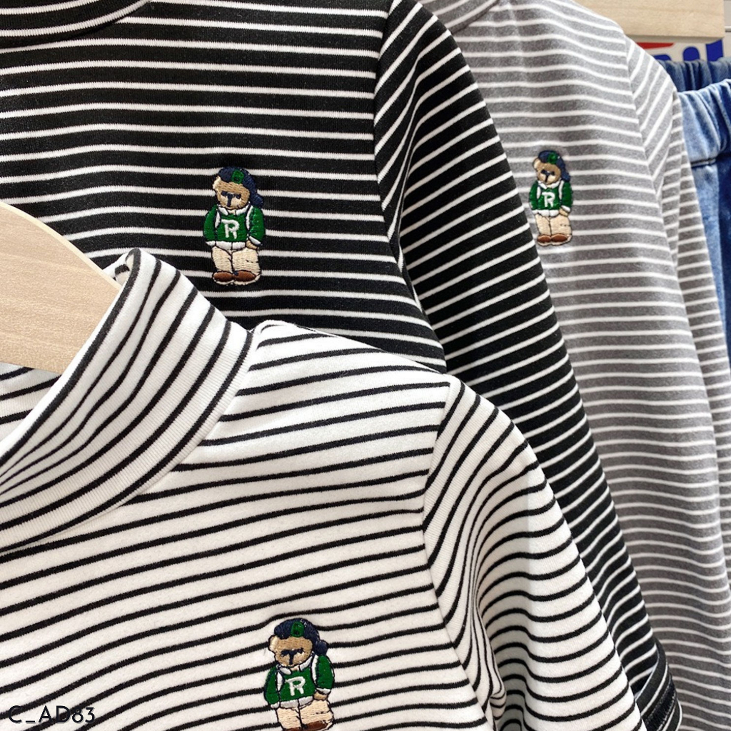 Áo giữ nhiệt cho bé trai , áo dài tay thu đông cho bé EMBES KIDS 14kg - 31kg