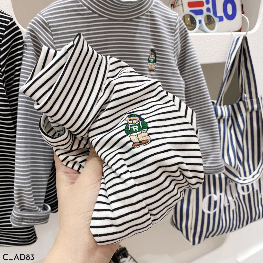 Áo giữ nhiệt cho bé trai , áo dài tay thu đông cho bé EMBES KIDS 14kg - 31kg