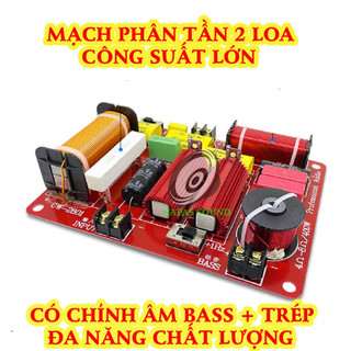 Mạch phân tần loa 40 50 weah2801 - chỉnh được âm bass và trép - phân tần loa 2 đường tiếng