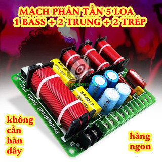 PHÂN TẦN LOA 5 ĐƯỜNG TIẾNG SPRA6510 - GIÁ 1 CÁI - 1 BASS 2 MID 2 TRÉP - MẠCH PHÂN TẦN 5 LOA