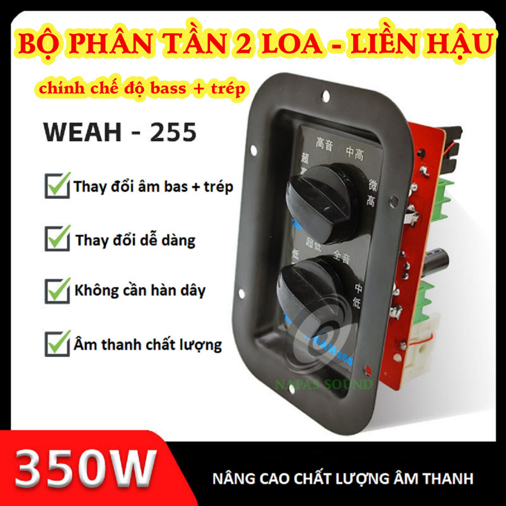 PHÂN TẦN 2 LOA ĐA NĂNG XIN SÒ CÓ CHỈNH ÂM BASS TRÉP - PHÂN TẦN LOA 2 ĐƯỜNG TIẾNG - PHÂN TẦN LOA KÉO