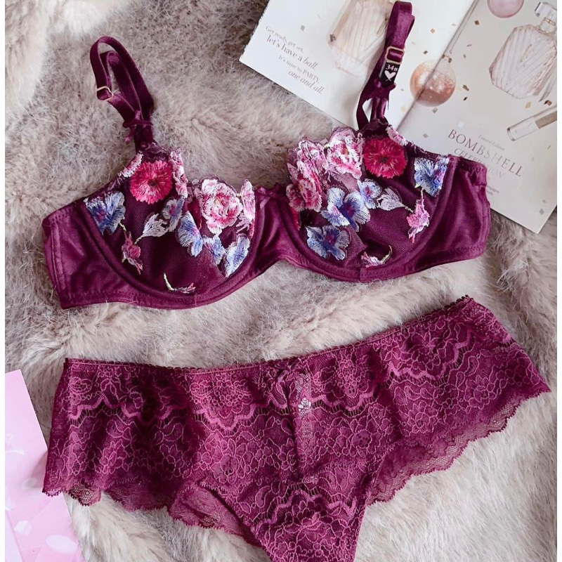 Bộ đồ lót Victoria’s Secret, size 34C, mút vừa, auth, chính hãng