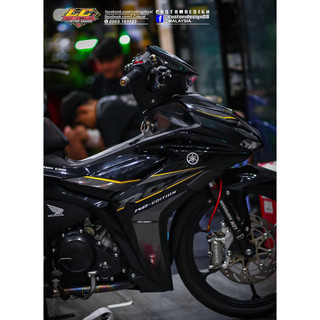 Tem rời exciter 155 đen vàng rc mẫu mới cover đẹp , tem rời 3 lớp bền màu