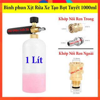 Bình Phun Xịt Rửa Xe Tạo Bọt Tuyết 1000ml dùng cho máy rửa xe gia đình - máy rửa xe dây đai curoa