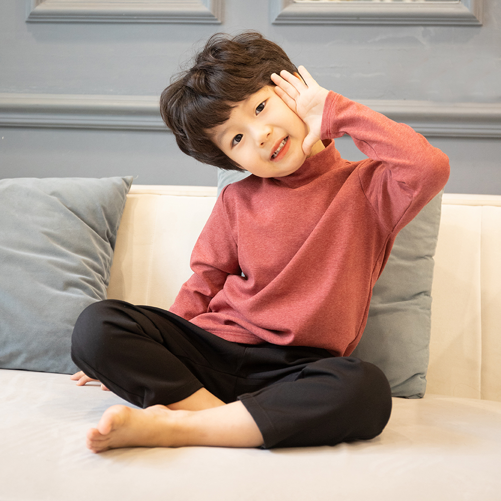 Áo giữ nhiệt bé trai cổ 3 phân cho bé đi học đi chơi- Áo giữ ấm cho bé trai, bé gái chất cotton nhập khẩu- áo giữ nhiệt