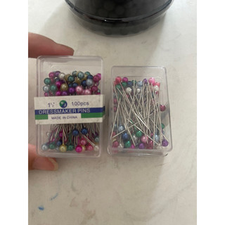 Hộp 100c ghim chuỗi, ghim vải dài 4cm