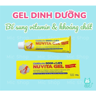 Gel dinh dưỡng Nuvita Gel 120g Thức ăn bổ sung vitamin, khoáng cho thú cưng