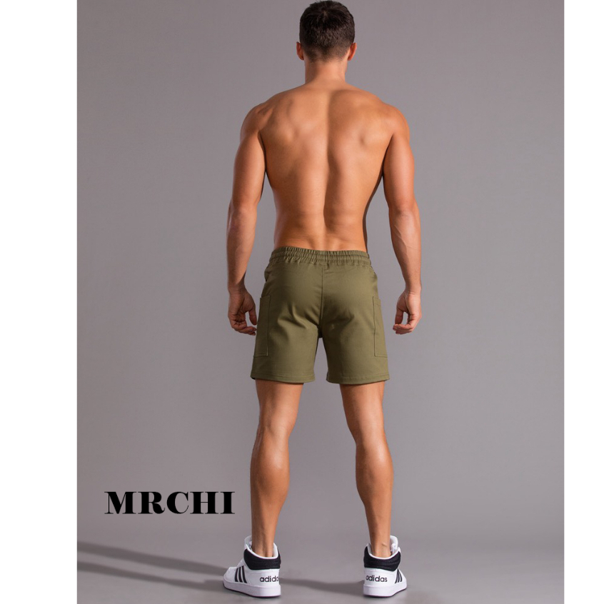 Quần short Đùi Nam Túi Trước Kaki Co Giản Cao Cấp trẻ Trung Năng Động