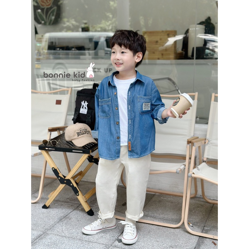 Áo SƠ MI bò cho bé