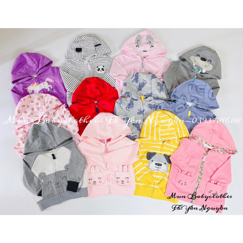 Áo khoác cho bé / áo khoác xuất dư cho bé chất cotton