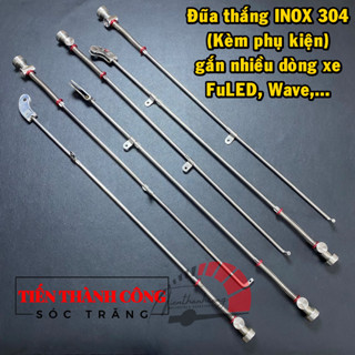 (Tổng hợp) Phụ tùng Đũa thắng INOX 304 xe máy, gắn nhiều dòng xe: FuLED - Wave nhỏ - Dream - Sirius các đời - Ex135 4 số