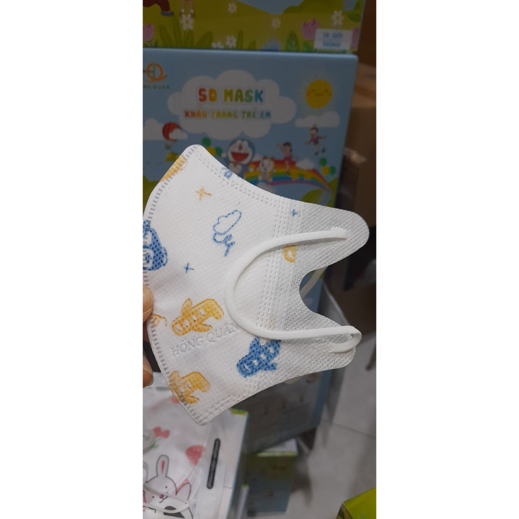 Sét 100 chiếc khẩu trang 5d trẻ em