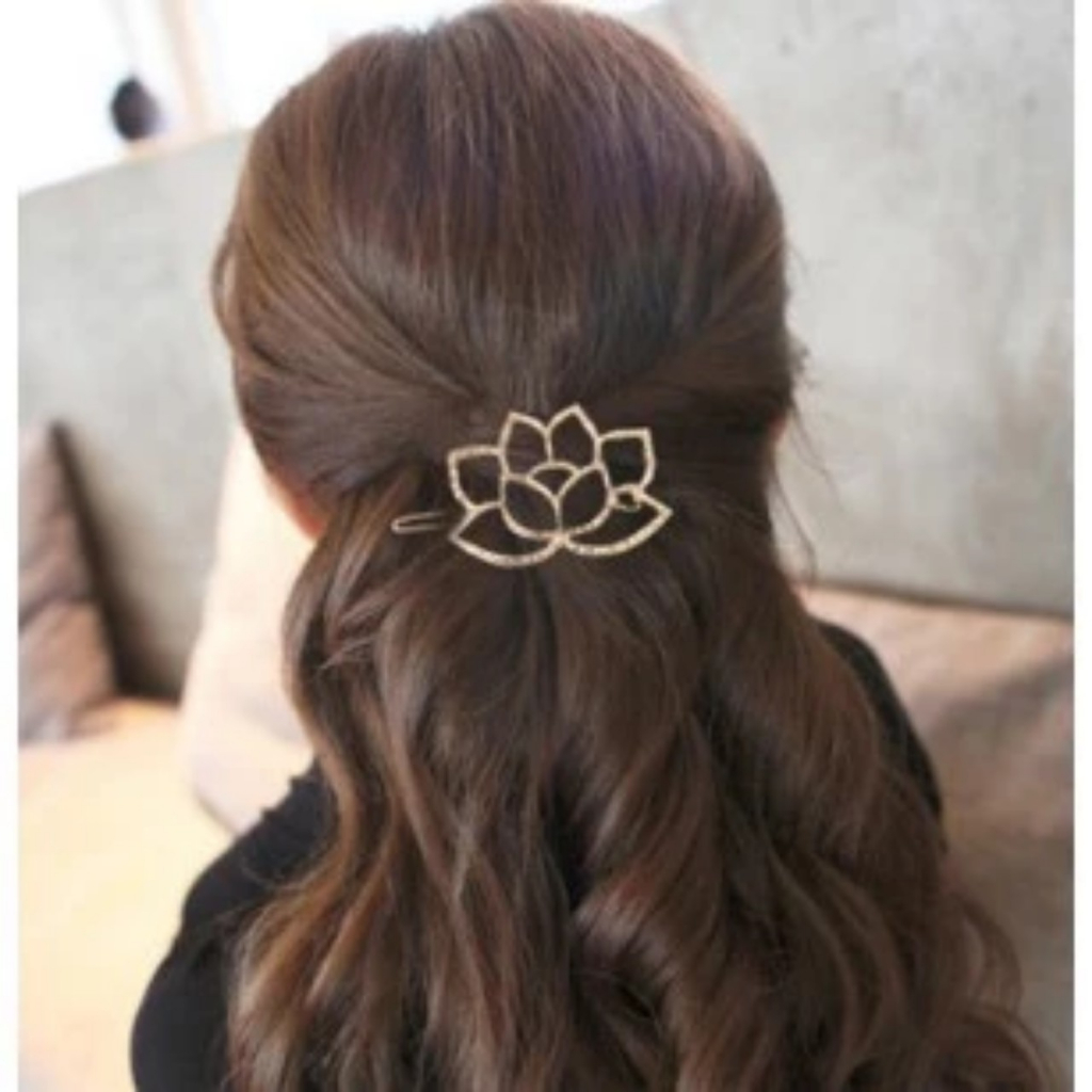 Kẹp tóc hình tam giác tròn mặt trăng nơ kẹp tóc bài lơ khơ kẹp tóc hình học quà tặng xinh xắn