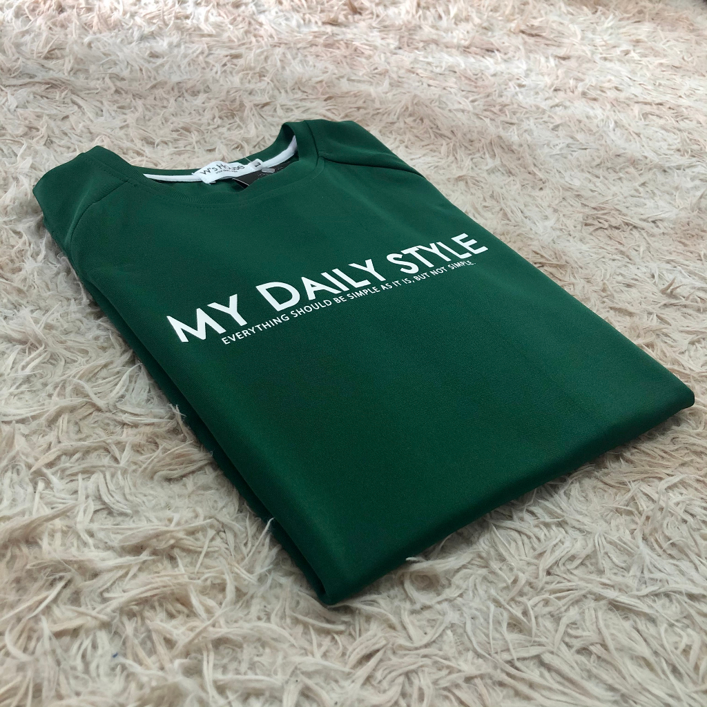 Set đồ thun nam, nữ Xuân Hè "MY DAILY STYLE" . Bộ đồ thun trendy 2023.