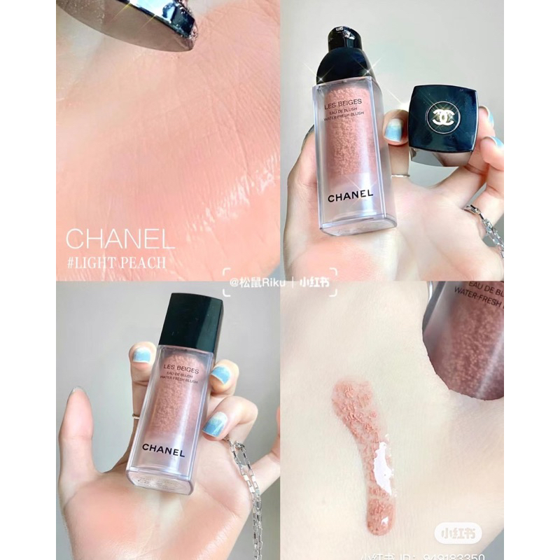 Má hồng dạng kem Les Beiges Water - Fresh Blush màu Intense coral, Light Peach, Light Pink