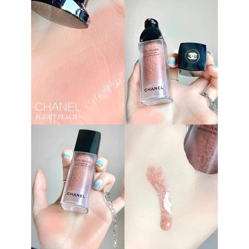 Má hồng dạng kem Les Beiges Water - Fresh Blush màu Intense coral, Light Peach, Light Pink