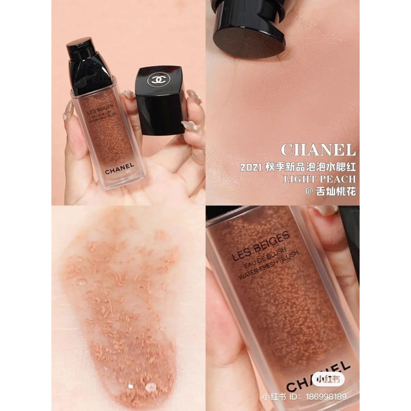 Má hồng dạng kem Les Beiges Water - Fresh Blush màu Intense coral, Light Peach, Light Pink