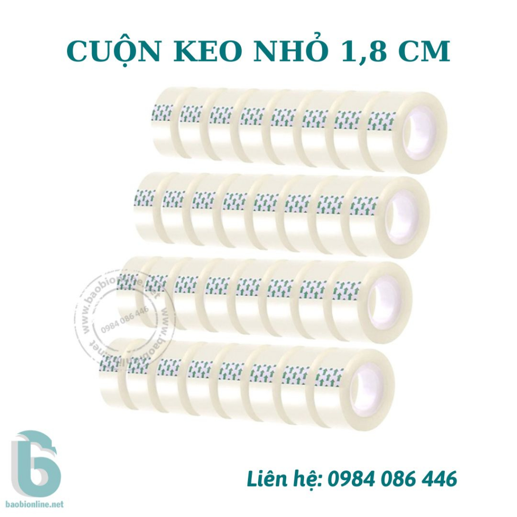 BĂNG KEO VĂN PHÒNG LOẠI NHỎ  GIÁ RẺ - BĂNG DÍNH, BĂNG DÍNH TRONG SUỐT - BAOBIONLINE