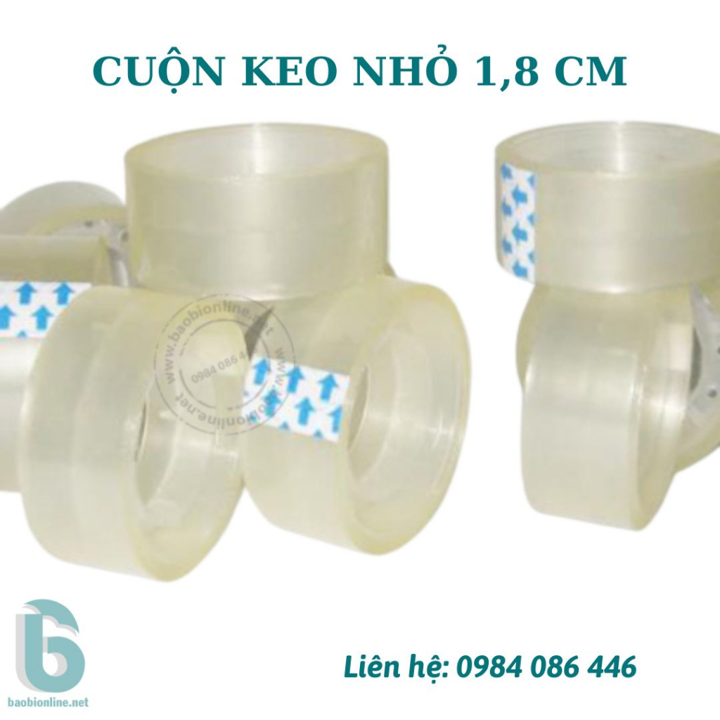BĂNG KEO VĂN PHÒNG LOẠI NHỎ  GIÁ RẺ - BĂNG DÍNH, BĂNG DÍNH TRONG SUỐT - BAOBIONLINE