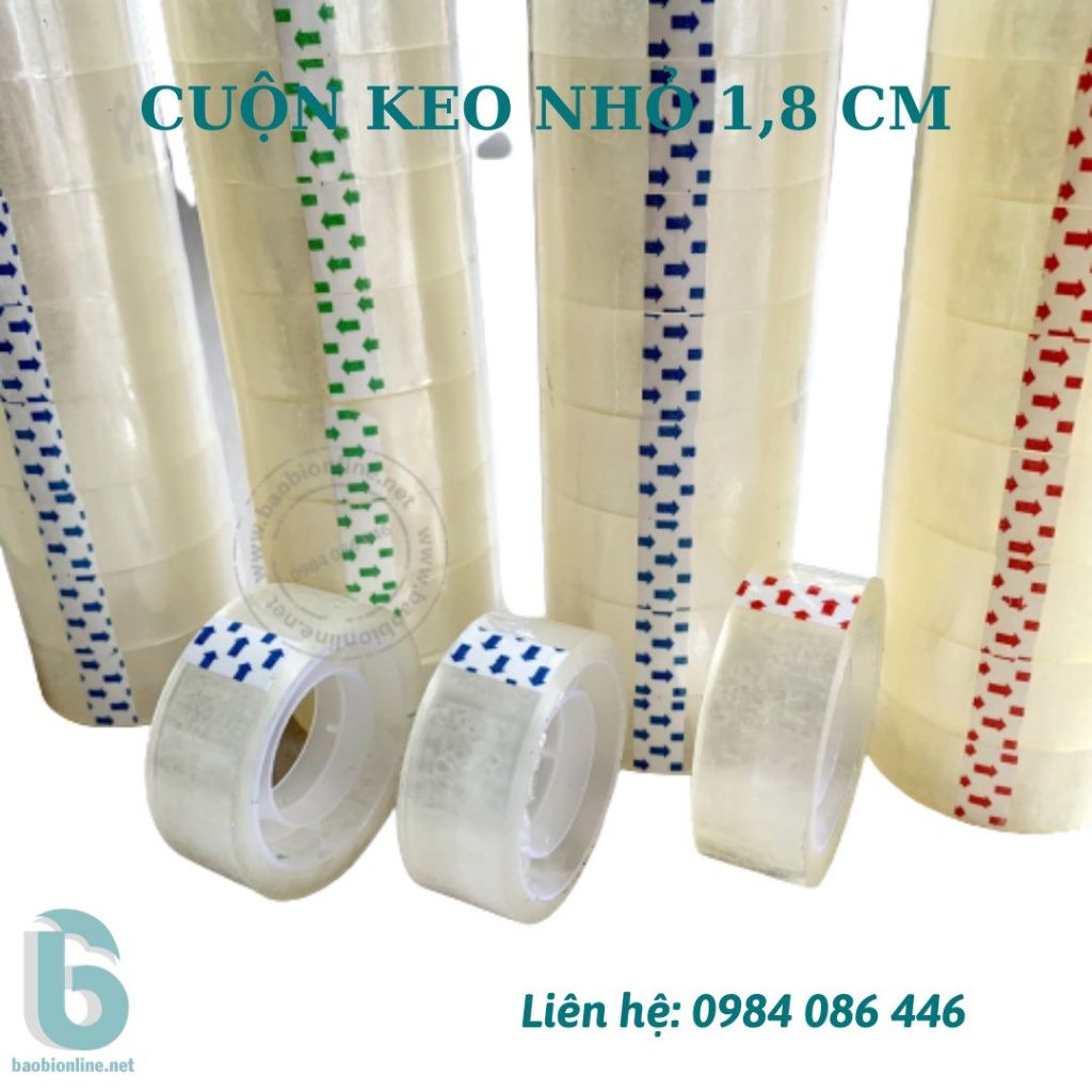 BĂNG KEO VĂN PHÒNG LOẠI NHỎ  GIÁ RẺ - BĂNG DÍNH, BĂNG DÍNH TRONG SUỐT - BAOBIONLINE