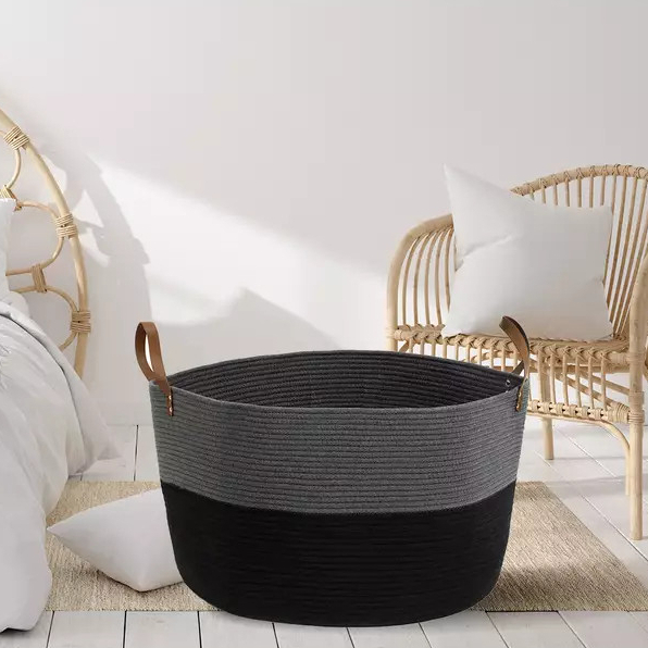 Giỏ Đan Cotton Homeart Eino Có Tay Cầm