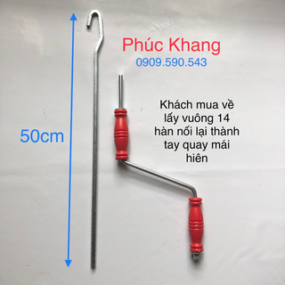 Bộ phụ kiện móc và tay quay để làm tay quay mái hiên di động