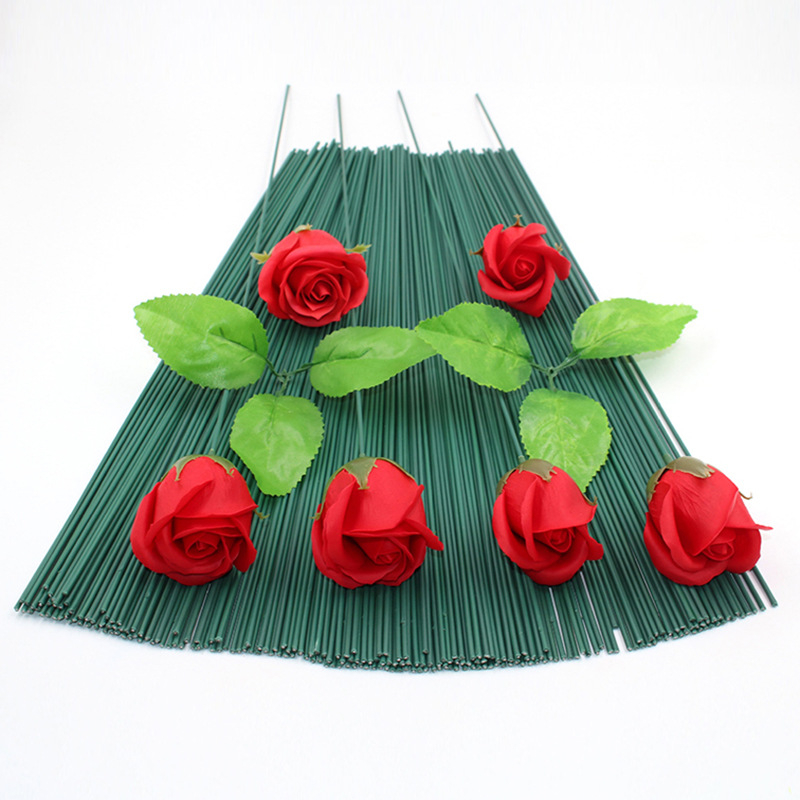 Cành kẽm cắm hoa sáp, hoa giấy dài 40cm DIY