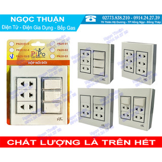 Taplo PiPo Giả Âm , Hộp nổi đôi công tắc lớn