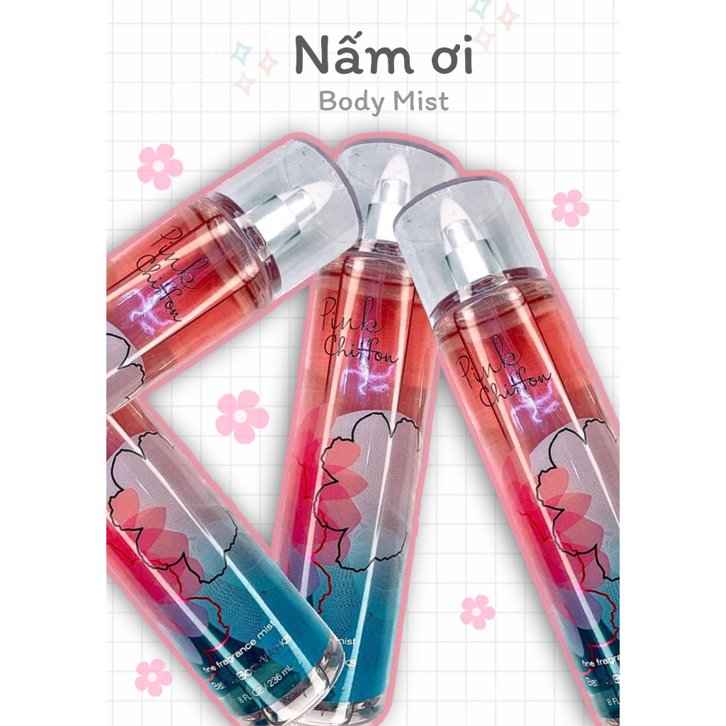 Xịt thơm toàn thân - 𝐏𝐈𝐍𝐊 𝐂𝐇𝐈𝐅𝐅𝐎𝐍 - BATH & BODY WORKS