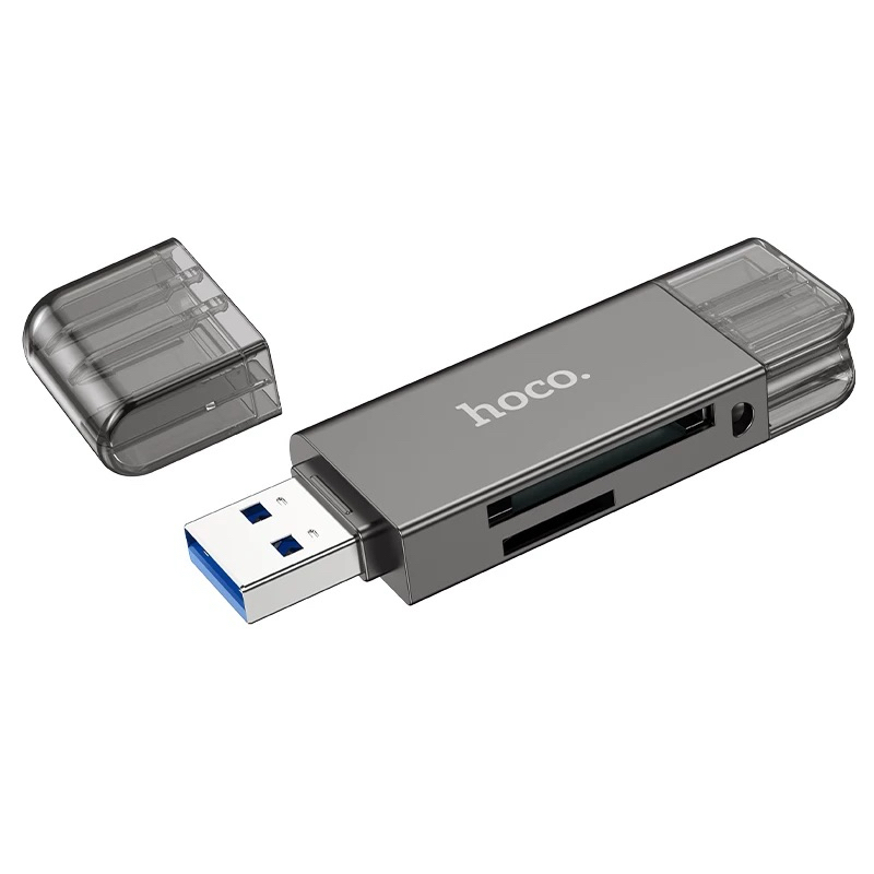 Đầu Đọc Thẻ Hoco HB39 USB/Type-C 3.0 to SD+TF3.0
