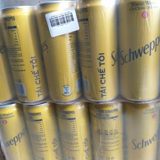 Soda Schweppes tonic water 330ml thùng 24 lon