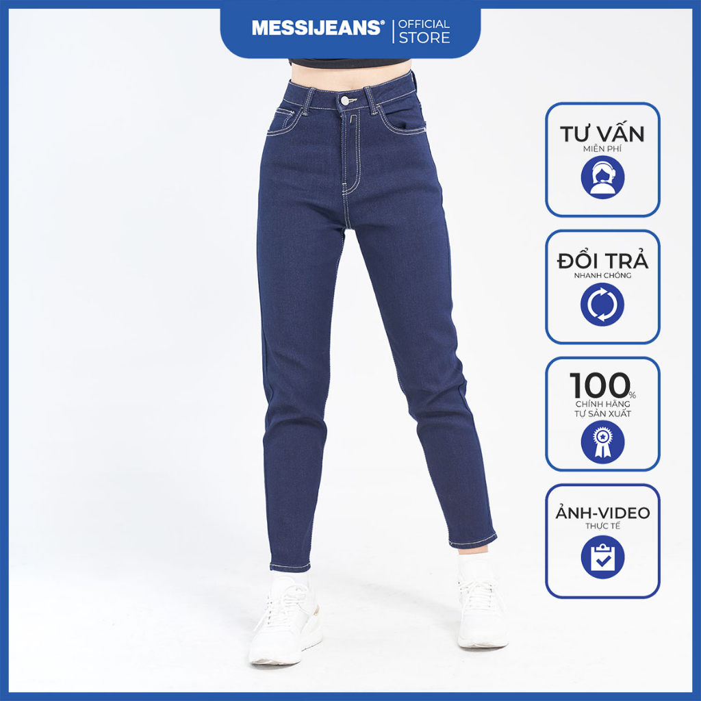 Quần jeans lửng nữ thời trang MESSIJEANS WJB0124