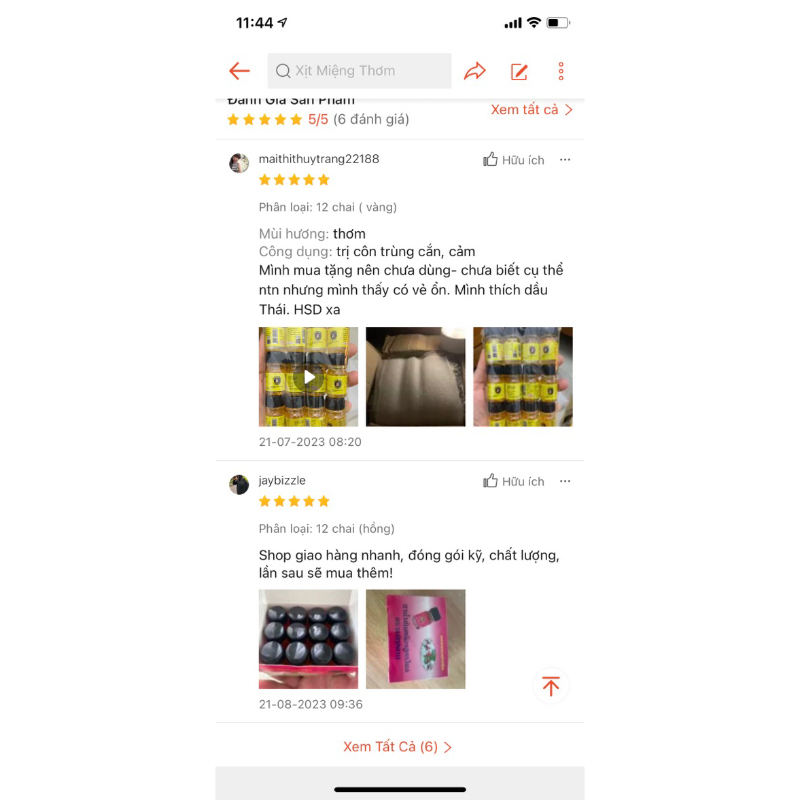 12 CHAI DẦU GIÓ BÀ MẬP THÁI LAN NỘI ĐỊA CHÍNH HÃNG 3cc