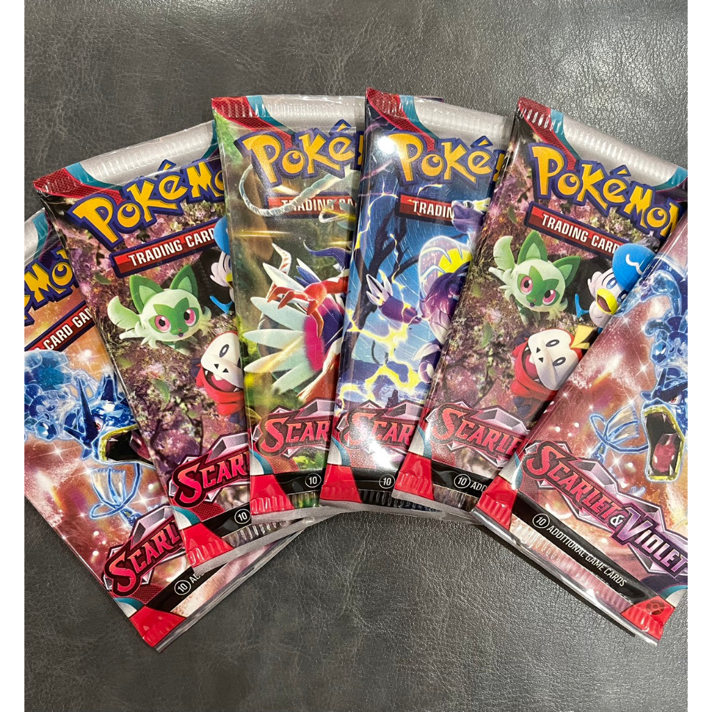 Pack thẻ bài Pokemon TCG Scarlet and Violet Booster Pack phiên bản tiếng Anh