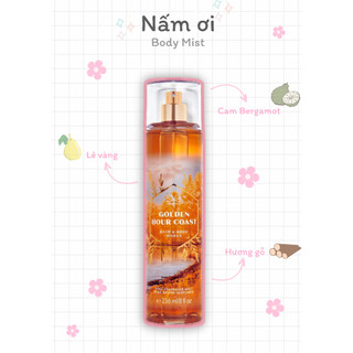  Xịt thơm toàn thân - 𝐆𝐎𝐋𝐃𝐄𝐍 𝐇𝐎𝐔𝐑 𝐂𝐎𝐀𝐒𝐓 - BATH & BODY WORKS