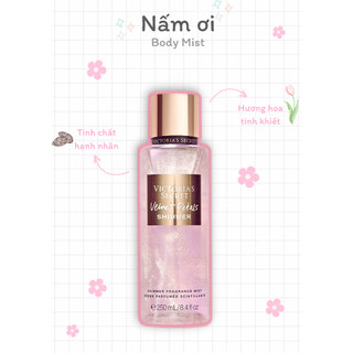  Xịt thơm toàn thân - 𝐕𝐄𝐋𝐕𝐄𝐓 𝐏𝐄𝐓𝐀𝐋𝐒 𝐒𝐇𝐈𝐌𝐌𝐄𝐑  - VICTORIA'S SECRET