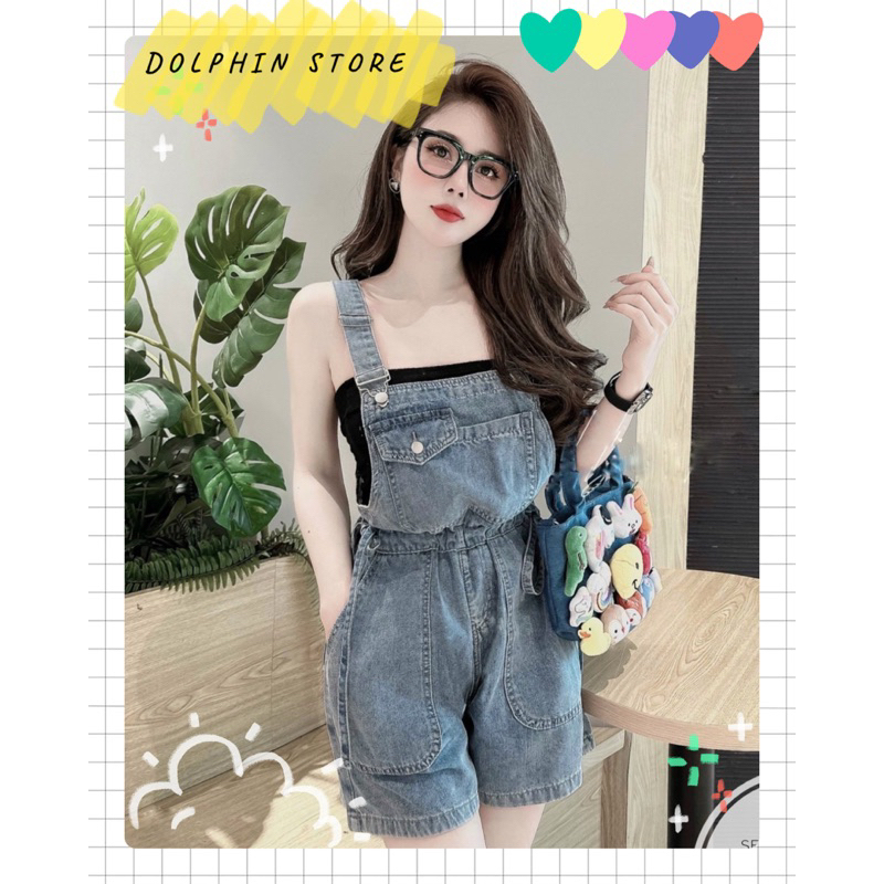 BIGSIZE Set yếm jean bigsize - Yếm jean bigsize