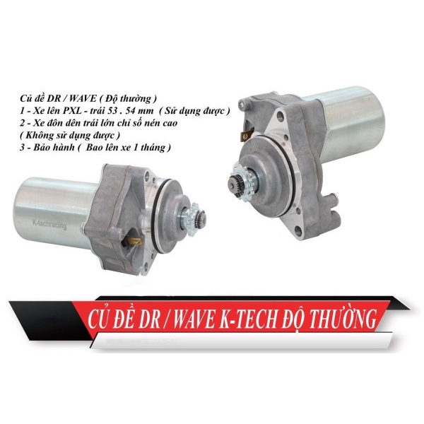 CỦ ĐỀ ĐỘ K-TECH WAVE / DREAM / SIRIUS / EXCITER / MIO -500CC