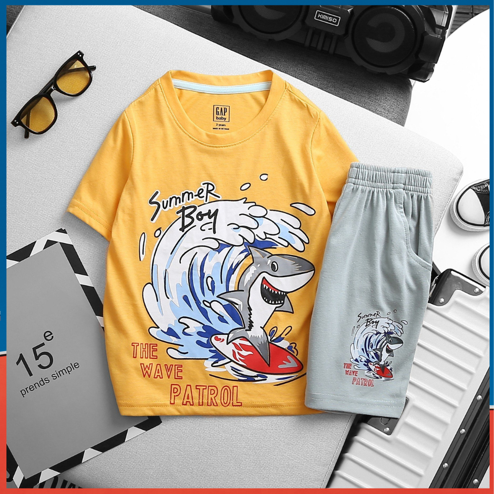 Đồ Bộ Bé Trai Size 12kg-29kg Chất Cotton Co Giãn 4 Chiều Mềm Mịn Mát.1672